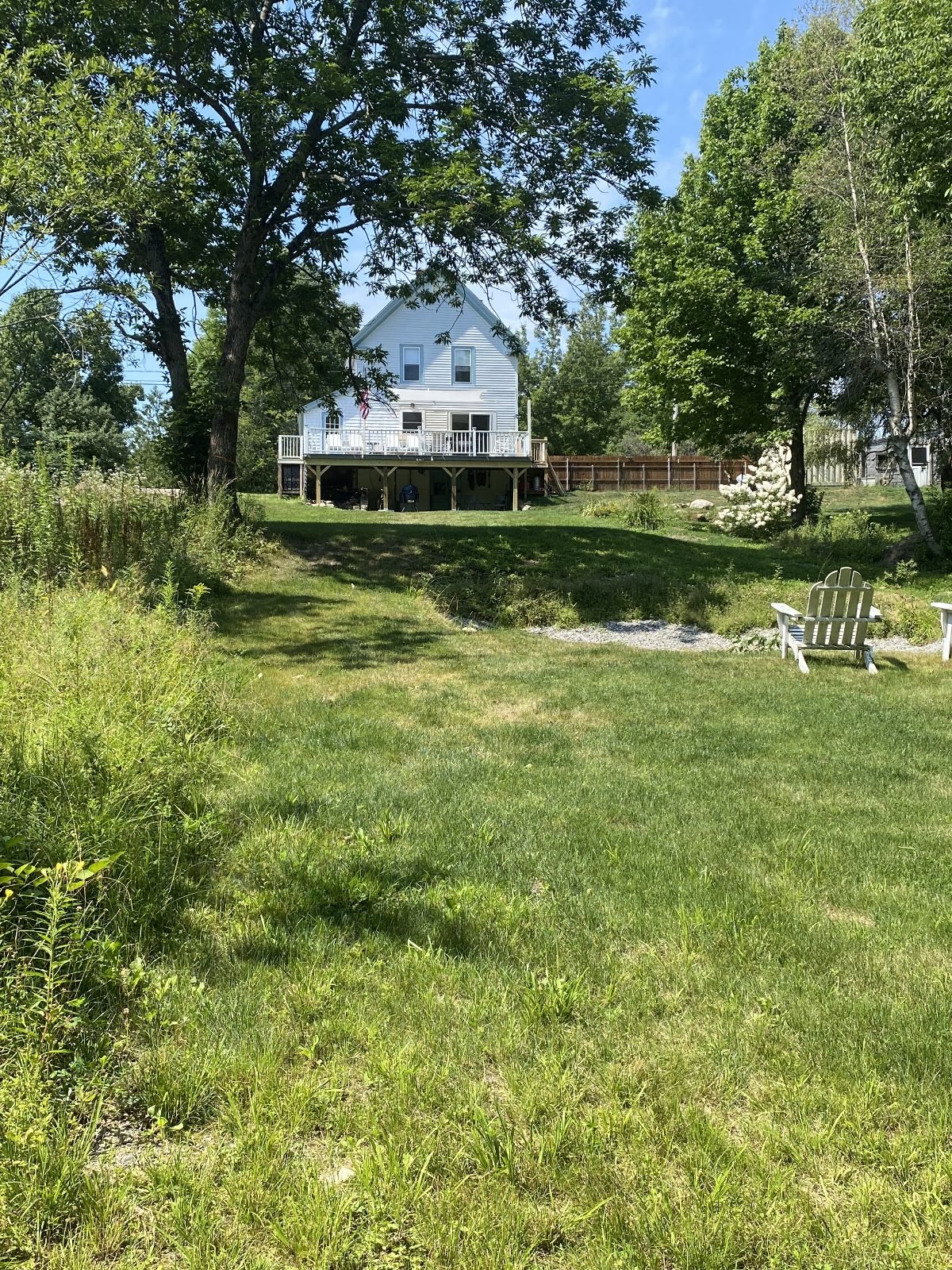 The house from the back field